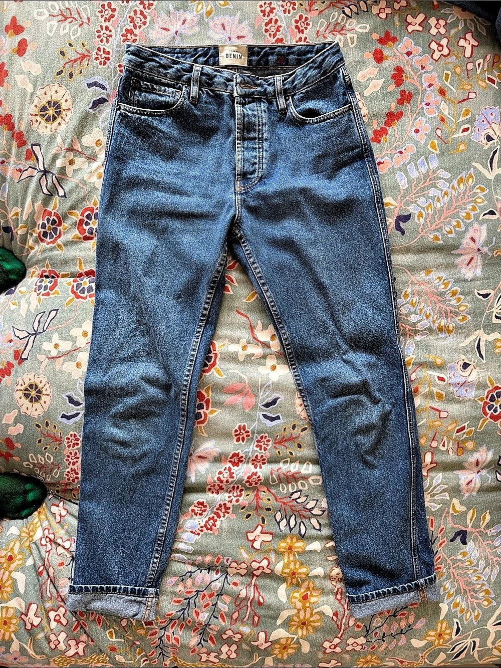 Madewell Denim Straight Leg Jeans Blue Waist 28